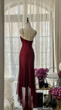 Elegant Burgundy Strapless Gorgeous Beaded Chiffon Evening Dress Prom Dress HZ0319