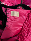 Retro Fuchsia Strapless A-Line Appliques Long Prom Dress Birthday Ball Gown, HZ0319