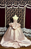 Light Pink Sweetheart A-Line Satin Princess Evening Gowns Birthday Ball Gowns, HZ0319
