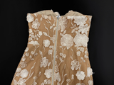 Simple 3D Floral Strapless Design A-line Tulle Women Party Dress, HZ0319