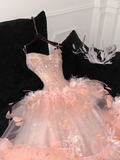 Gorgeous Shiny Beaded Sweetheart Princess Dress A-Line Floor-length Evening Dress Prom Dresses HZ0319