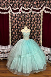 Retro Sweetheart Strapless Beading A-Line Tulle Quinceanera Dresses Evening Ball Gowns, HZ0319