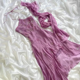 Elegant Halter Neck A-Line Chiffon Vintage Long Evening Party Dress, HZ0319