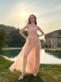 Fashion Sweetheart Sheath Strapless Design A-line Tulle Women Party Dress, HZ0319
