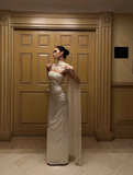 Minimalist Prom Dress Strapless Gala Dress Long Evening Dress Formal Dress HZ0319