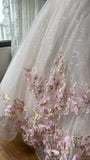 Gorgeous Ball Gown Crew Neck Pleated Tulle Prom Dresses Evening Gala Gown Quinceanera Dress HZ0319
