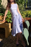Charming Prom Dress Crew Neck Gala Gown Birthday Party Outfits Satin Evening Dress HZ0319