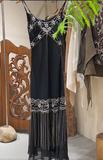 Stunning Prom Dress Black Spaghetti Straps Beading Birthday Party Outfits Evening Dresses Gala Gown HZ0319