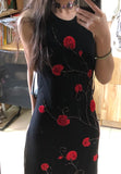 Chic Prom Dress Black Crew Neck Beading Evening Dress Gala Gown Cocktail Outfits HZ0319