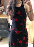 Chic Prom Dress Black Crew Neck Beading Evening Dress Gala Gown Cocktail Outfits HZ0319