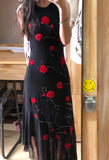 Chic Prom Dress Black Crew Neck Beading Evening Dress Gala Gown Cocktail Outfits HZ0319