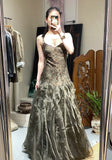 New Arrival Prom Dress Spaghetti Straps Blackless Pleated Cocktail Outfits Evening Dress Gala Gown HZ0319