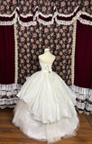 Retro Beading Strapless A-Line Tulle Quinceanera Dresses Sweet 17 Birthday Ball Gowns, HZ0319