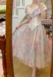 Colorful Prom Dress V-neck Pleated Evening Dress Long Cocktail Outfits Gala Gown HZ0319