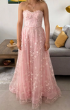 Gorgeous Prom Dress Light Pink Sweetheart Pleated Evening Dress Long Cocktail Outfits Gala Gown HZ0319
