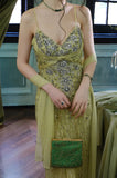 90s Retro Prom Dress Spaghetti Straps Beading Gala Gown Evening Dress Birthday Party Outfits HZ0319