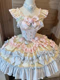 Cute Bow Decoration A-Line Tiered Design Party Dress Homecoming Dress HZ0319