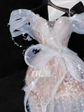Vintage Sparkling Champagne Sequin Off-the-shoulder Sheath Elegant Chiffon Evening Dress Prom Dresses HZ0319