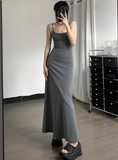 Newest Sexy Spaghetti Straps A Line Ankle Length Seaside Dating Dress Summer Dress HZ0319