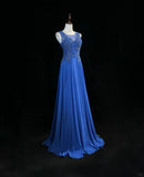 Gorgeous Crew Neck Beading Sequins Pleated Prom Dress Evening Dress Party Dress HZ0319