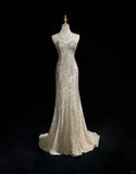 Shiny Sweetheart Neckline Sequins Floor Length Prom Dress Evening Dress Party Dress HZ0319