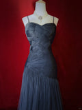 Elegant Prom Dress A Line Spaghetti Straps Pleated Prom Gown Evening Dress Gala Dress Business Dinner Dress HZ0319