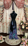 Stunning Prom Dress A Line Halter Print Long Prom Gown Evening Dress Gala Dress HZ0319