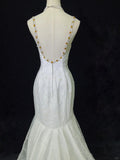 Charming Prom Dress Spaghetti Straps Mermaid Prom Gown Evening Dress Gala Dress Business Dinner Dress HZ0319