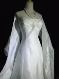 Charming Prom Dress A Line Strapless Pleated Wedding Dress Evening Dress Gala Dress Business Dinner Dress HZ0319