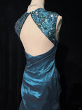 Elegant Prom Dress Backless Pleated Mermaid Prom Gown Evening Dress Gala Dress HZ0319