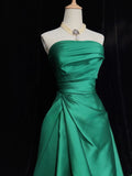 Stunning Prom Dress Strapless Pleated Prom Gown Gala Dress Evening Dresses HZ0319