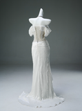 Elegant Prom Dress Off Shoulder Pleated Mermaid Prom Gown Evening Dress Gala Dresses HZ0319