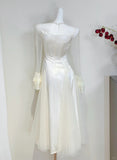 Elegant Prom Dress Crew Neck Tulle Evening Dress Gala Dress HZ0319