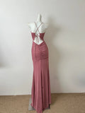 Beauty Women Dress Sweetheart Pleated Long Vacation Dress Birthday Party Dress HZ0319