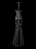 Elegant Prom Dress Strapless Pleated Mermaid Evening Dress Prom Gown Gala Dress HZ0319