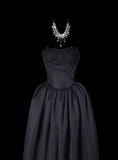 Elegant Prom Dress Strapless Appliques Pleated Evening Dress Prom Gown Gala Dress HZ0319