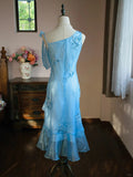Sweet Prom Dress Asymmetrical Neck Beading Evening Dress Gala Dress Birthday Party Dress HZ0319