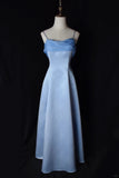 Sweet Prom Dress A Line Spaghetti Straps Pleated Evening Dress Gala Dress Birthday Party Dress HZ0319