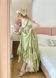 Cute Prom Dress A Line Crew Neck Pleated Ruffle Evening Dress Birthday Party Dress HZ0319