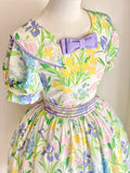 Cute Summer Dress Crew Neck Print Women Dress Birthday Party Dress HZ0319