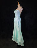 Charming Prom Dress Halter Beading Mermaid Gala Dress Evening Dress HZ0319