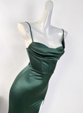 Sexy Prom Dress Asymmetrical Neck Slit Evening Dress Gala Dress Party Dress HZ0319