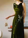 Elegant Prom Dress Velvet A Line Evening Dress Gala Dress HZ0319