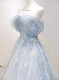 Beauty Prom Dress Off Shoulder Floral Tulle Gala Dress Evening Dress Party Dress HZ0319