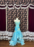Stunning Prom Dress Strapless Pleated Tiered Evening Dress Gala Dress HZ0319
