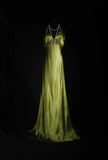 Gorgeous Prom Dress Green A Line Halter Pleated Evening Dresses Gala Dress HZ0319
