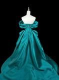 Beauty Prom Dress Asymmetrical Neck Pleated Evening Dress Ball Gown HZ0319