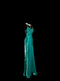 Elegant Prom Dress Green Spaghetti Straps Long Prom Dress Birthday Dress Evening Dress HZ0319