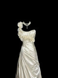 Pretty Wedding Dress A Line One Shoulder Pleated Wedding Dress HZ0319