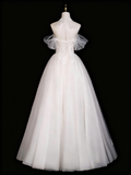 Elegant Wedding Dress Sweetheart Tulle Pleated Wedding Dress HZ0319